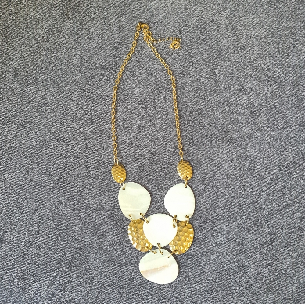 NR Gold Statement Necklace